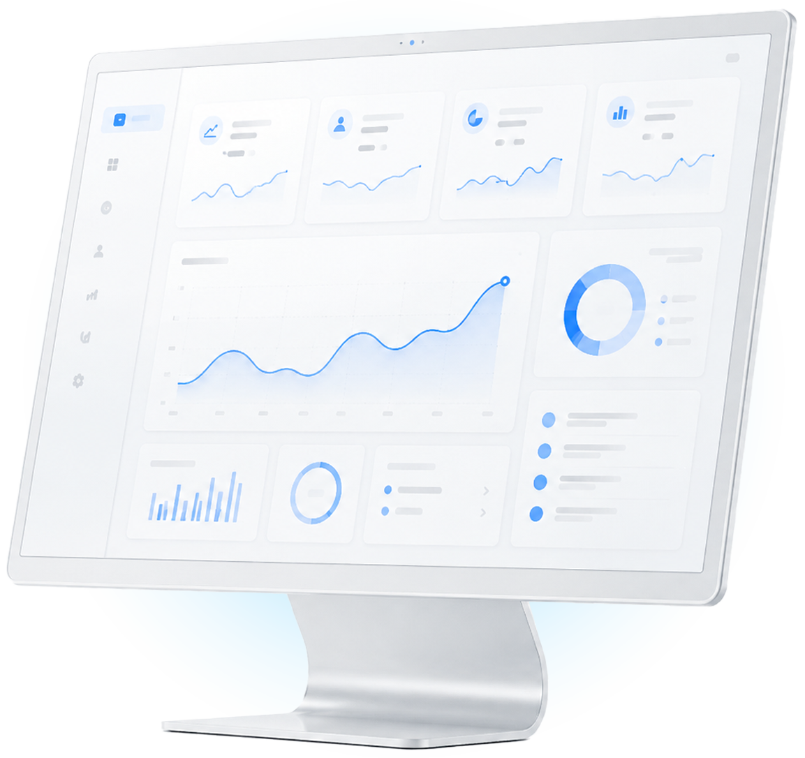 Painel de resultados da Visi Marketing